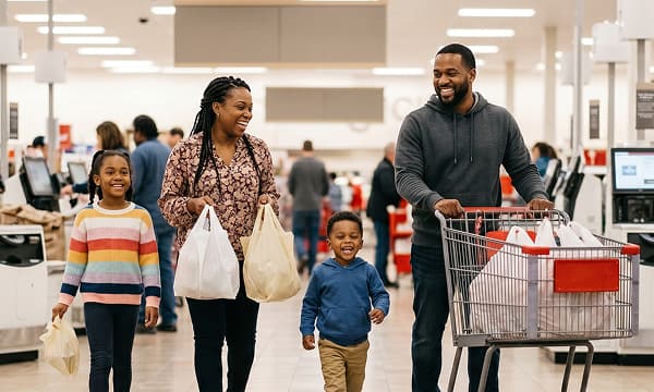Family shopping