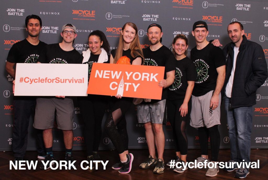 The team at Cycle for Survival
